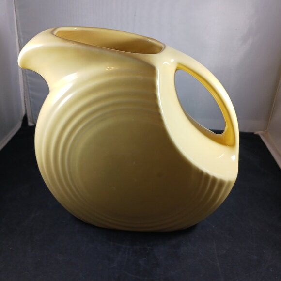 Fiestaware Ceramic Yellow Large Pitcher - Picture 1 of 10